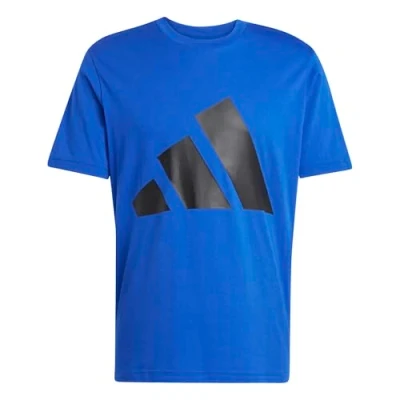 Afbeelding van adidas Sportswear Essentials BIG LOGO Single Tshirt print Pure ruby black, Heren, Maat: XXL, black