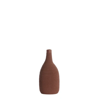 Afbeelding van Light &amp; Living Vaas YOUNA 16x12x33cm Rood