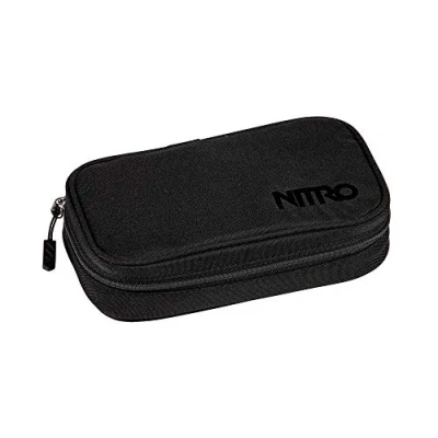 Afbeelding van Nitro Pencil Case XL incl. Geo driehoekig &amp; lesrooster, pennenetui, true black, UNIC
