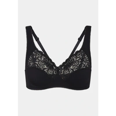Afbeelding van Dorina Georgina NON Padded Triangel BH, Dames, Maat: 90C, Black