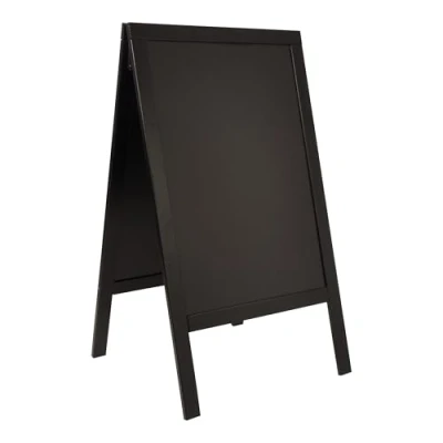 Afbeelding van Stoepbord Basic 9kg, 125x70cm Zwart, Securit