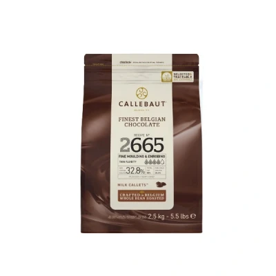 Afbeelding van Callebaut Chocolade Callets Melk Hoge Vloeibaarheid 2,5kg