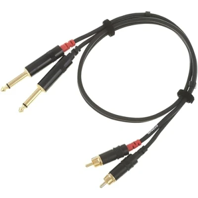 Afbeelding van Cordial Cinch jackkabel 0,6 m Rean stekker CFU 0.6 PC Audiokabel