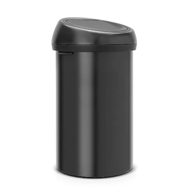 Image de Brabantia Touch Bin 60 Litres Noir Mat
