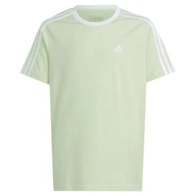 Afbeelding van Essentials 3 Stripes Shirt Junior Semi Green Spark White300 164 Shirts, Polo&#039;s &amp; Blouses