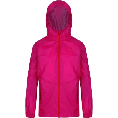 Afbeelding van Regatta Packaway regenjack voor kinderen Pack It Cabaret rood maat 146 152cm