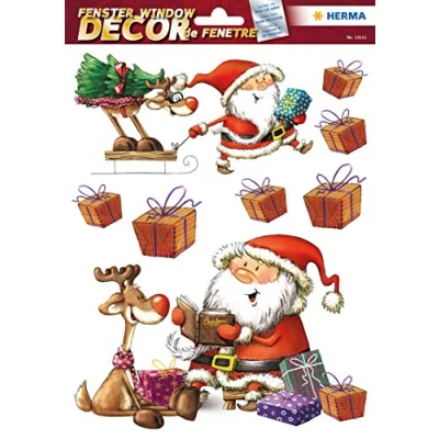 Afbeelding van HERMA 15111 Raamstickers voor Kerstmis, Sinterklaasdag, 8 stuks