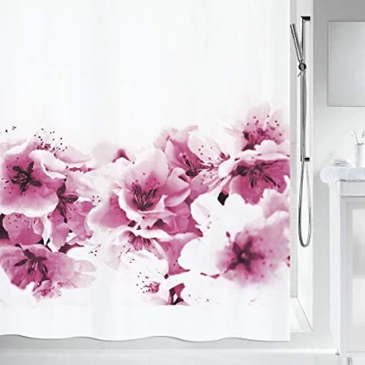 Afbeelding van Spirella Amanda Douchegordijn, schimmelwerend, antibacterieel, wasbaar, waterdicht, polyester, 180 x 200 cm