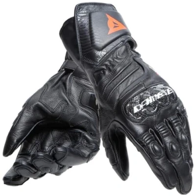 Afbeelding van Dainese Carbon 4 Long Leather Gloves Black S Maat Handschoen