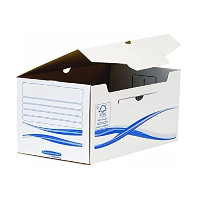 Afbeelding van Bankers Box Basic archiefdoos 200mm A4 10 stuks FSC