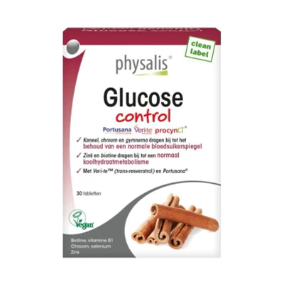 Afbeelding van Physalis Glucose Control (30 Tabletten)