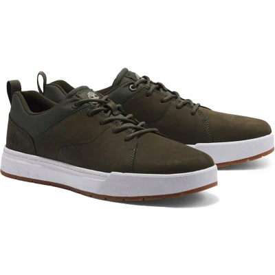 Afbeelding van Timberland Maple Grove Sneakers laag, Heren, Maat: 40, Groen Nubukleer