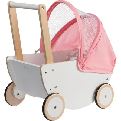 Afbeelding van Howa Houten Poppenwagen Cosy Cactus Met opvouwbare kap