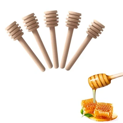 Afbeelding van YYGMSS Mini honinglepels van hout, voor keuken en eetkamer, 7,6 cm (20 stuks)
