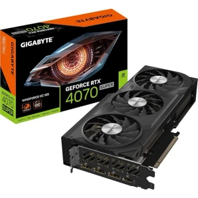 Afbeelding van Gigabyte Nvidia GeForce RTX 4070 Super Videokaart WINDFORCE OC 12 GB GDDR6X RAM PCIe x16 HDMI, DisplayPort Overclocked