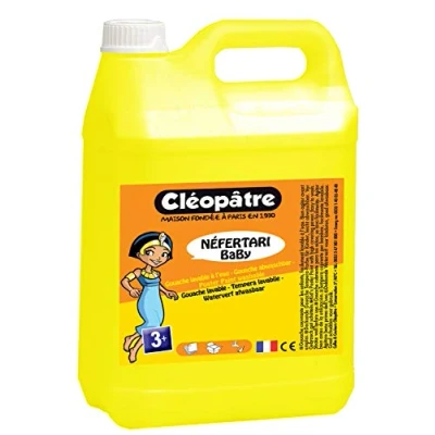 Afbeelding van Cléopâtre PGBB5 8 Kleur Gouache Néfertari Baby Primair Geel 5 l jerrycan