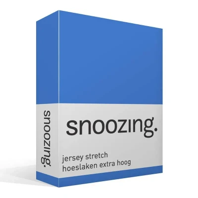 Afbeelding van Snoozing Jersey Stretch Hoeslaken Extra Hoog Tweepersoons 140/150x200/220 cm Meermin