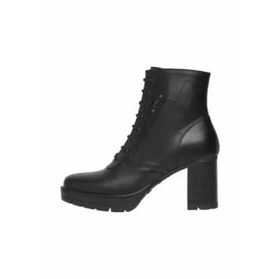 Afbeelding van Nerogiardini Enkellaarsjes met plateauzool nero, Dames, Maat: 36, Nero Schoenen
