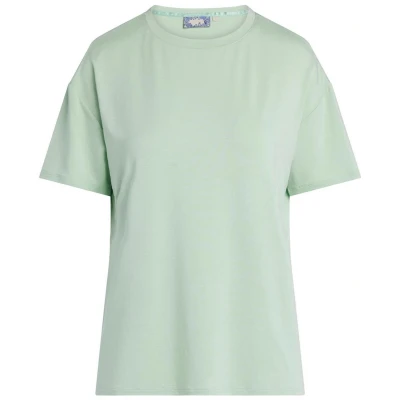 Afbeelding van Essenza dames Denna pyjamatop met ronde hals in de kleur Mint, maat: S