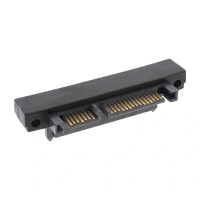 Image de Adaptateur InLine® SATA mâle à femelle 22 Pin 15 + 7 coudé