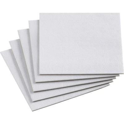 Afbeelding van Metafranc WU0645546 Viltdoppen Vierkant, Zelfklevend Wit (l x b) 200 mm 1 set(s)