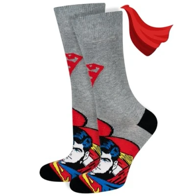 Afbeelding van DC Comics The Batman Superman herensokken, fantasie, originele sokken, 40 45, 1 3 paar, zwart., 45