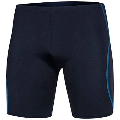 Afbeelding van Aqua Speed heren zwemshorts set + eBook Jammer zwembroek lang, 10. marineblauw