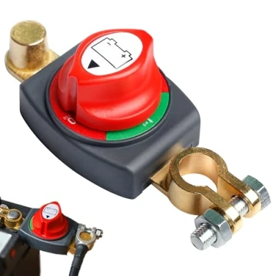 Afbeelding van Batterij scheidingsschakelaar, 12 V batterijschakelaar, batterijscheidingschakelaar, hoofdschakelaar, hoofdschakelaar voor boot, motorfiets, jacht, auto, bus, camper, UTV voertuig