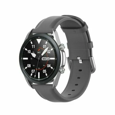 Afbeelding van Classic leren bandje Grijs Xiaomi Mi Watch / S1 Pro Active S2