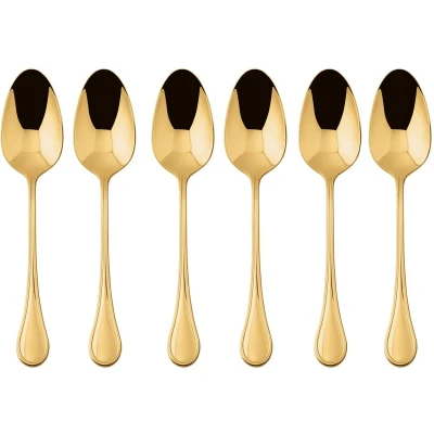 Afbeelding van Sambonet Koffielepels Royal Goud 6 Stuks