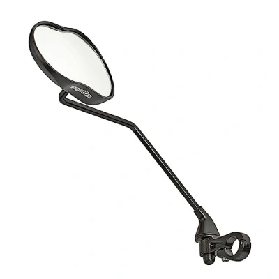 Afbeelding van Ergotec Spiegel M 99LV met lange arm 121 x 78 66 mm aluminium zwart gezandstraald