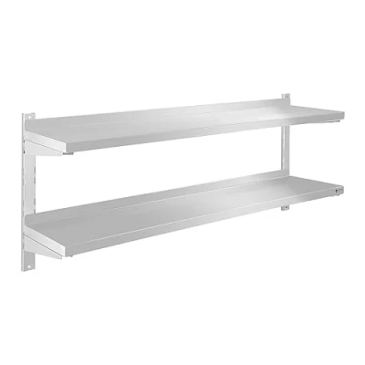 Afbeelding van Royal Catering Wandrek Wandkast 2 planken 140 cm