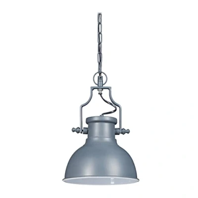 Afbeelding van Relaxdays hanglamp industrieel plafondlamp vintage hangende lamp eettafel grijs