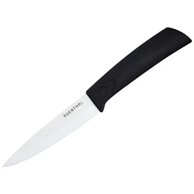 Afbeelding van Amefa 0393CEZM76117 AUENTHAL keramisch mes, extreem scherp, ergonomische handgreep, met mesbescherming, schilmes, keukenmes, keramiek, kunststof, wit, lemmetlengte