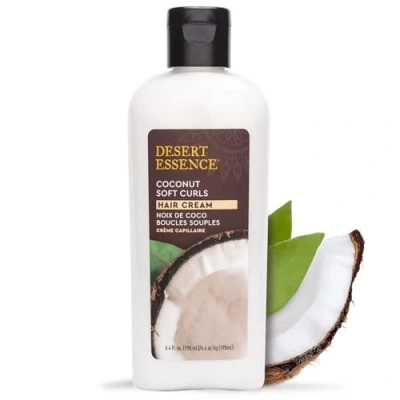 Afbeelding van Desert Essence Verzorging voor krullend, zacht en glanzend haar met kokosnoot, 190 ml