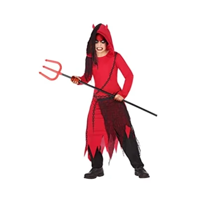 Afbeelding van Kostuums voor Kinderen Demon Rood Zwart 4 pcs Maat 3 Jaar