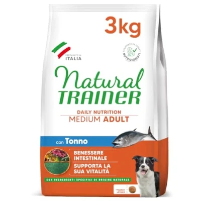 Afbeelding van Trainer Natural Adult Medium met Tonijn, Rijst &amp; Spirulina Hondenvoer 3 kg