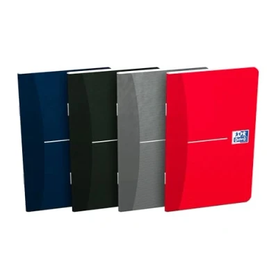 Afbeelding van OXFORD Set van 10 Essentials notitieboeken, 9 x 14 cm, kleine ruitjes, 96 pagina&#039;s, geniet, kaartomslag, verschillende kleuren