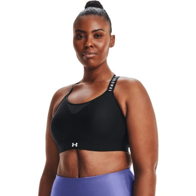 Afbeelding van Under Armour Infinity high BRA Sportbh met support, Dames, Maat: XS, Black/white