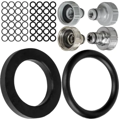 Afbeelding van 50 stuks reserveafdichtingen voor tuinsysteemonderdelen G 3/4 inch compatibel met Gardena kraanaansluitingen 26,5 mm, 15280, 18201, 18241, 2801, 938, rubber, Ø 22,3 x 17, O ring,