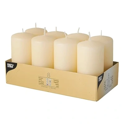 Afbeelding van Pillar candles Cream Ø 50 x 100mm