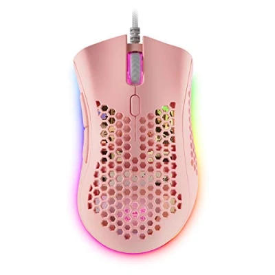Image de Souris Mars Gaming MMEXP Avec Fil 32000DPI 7 Buttons Switches Optiques Rose