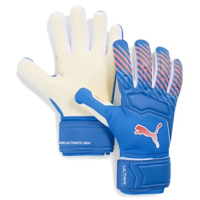 Afbeelding van PUMA ULTRA Pro keepershandschoenen, Blauw/Rood, Maat 10,5
