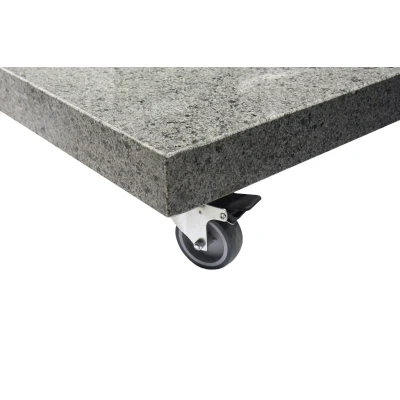 Afbeelding van 4 Seasons Outdoor Set Wielen Voor Parasolvoet Zwart Parasolvoeten