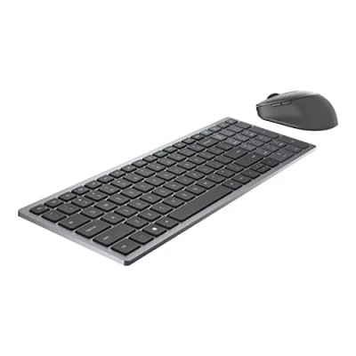 Image de Dell Wireless Keyboard and Mouse KM7120W Ensemble clavier et souris sans fil 2.4 GHz Bluetooth 5.0 R. U. gris titan pour Latitude 3310 2 in 1; Precision 5750 7750; XPS 15 9510
