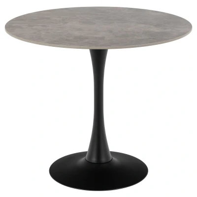 Afbeelding van Hjem Interiors Graham Ronde Eettafel Grijs Keramiek