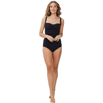 Afbeelding van Tankini Pastunette Black Beach Zwart Corrigerend Maat 38