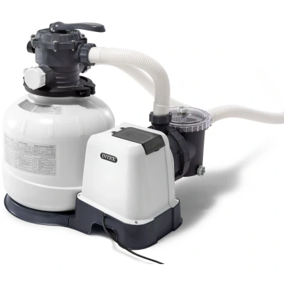 Afbeelding van Intex Krystal Clear Zandfilterinstallatie 8 M3 Grijs Zwembad Schoonmaak