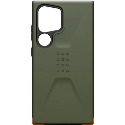 Afbeelding van Urban Armor Gear Civilian Backcover Samsung Galaxy S24 Ultra Olijf