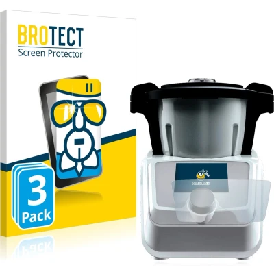 Afbeelding van BROTECT Screenprotector voor SilverCrest Mini Monsieur Cuisine Connect Folie Beschermfolie Beschermglas transparant (3 Stuks)